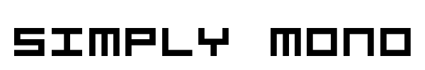 Simply Mono font preview